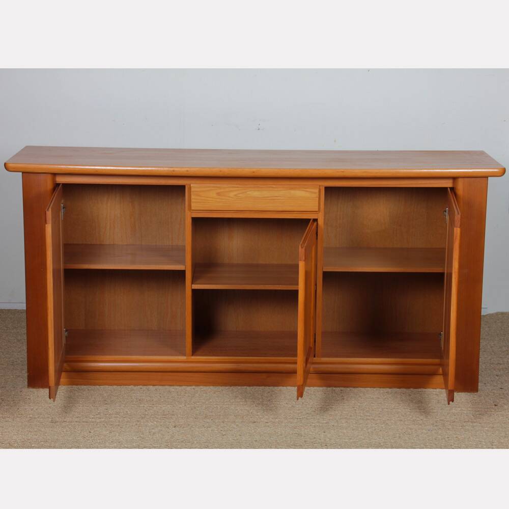 Vintage elm sideboard from the 1980s