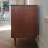 Vinyl cabinet / Renovated low modernist sideboard, 1960s-70s