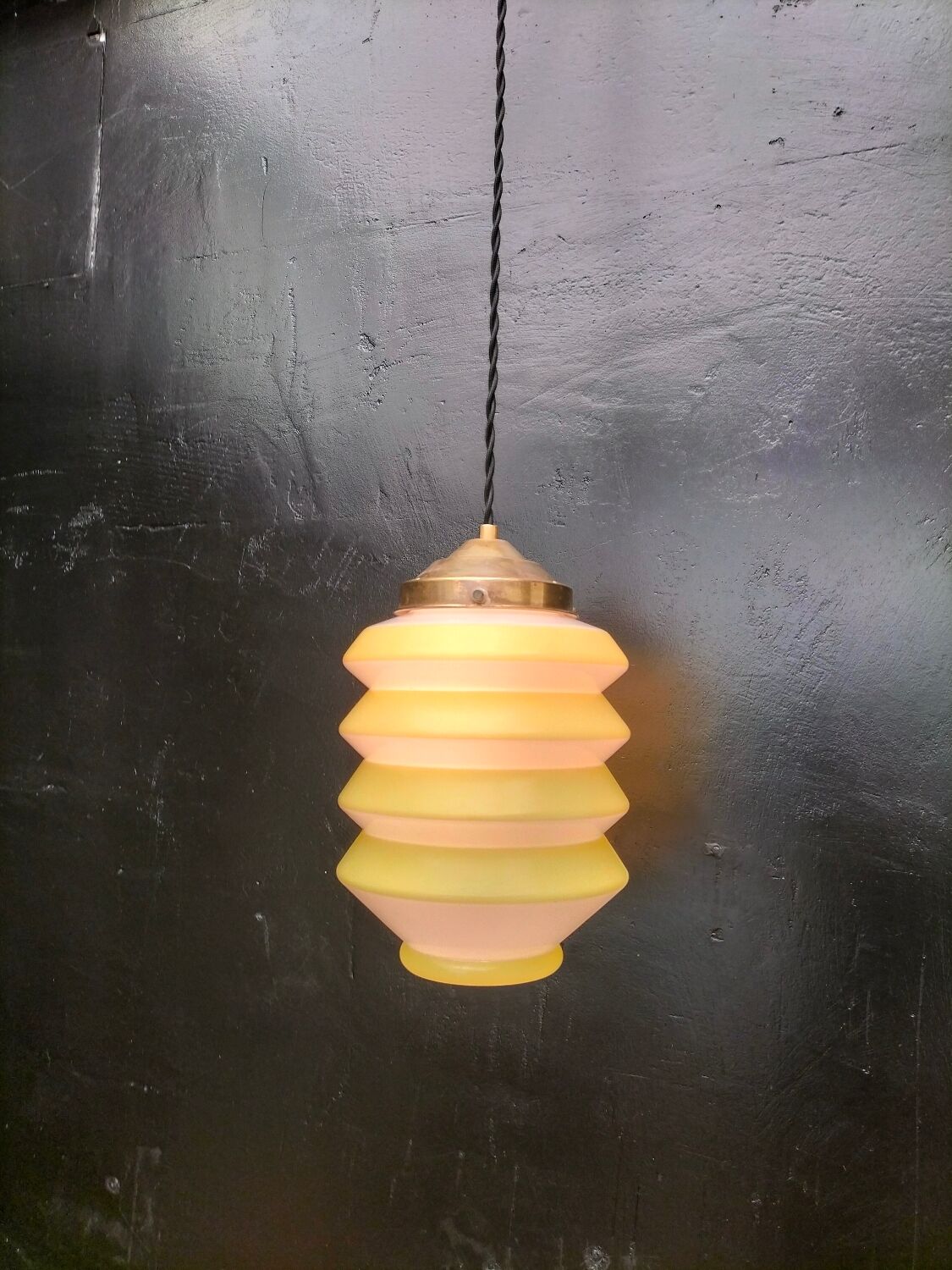 Vintage glass pendant