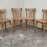 Suite of 4 chairs bistro Baumann 1967