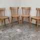 Suite de 4 chaises bistrot Baumann 1967