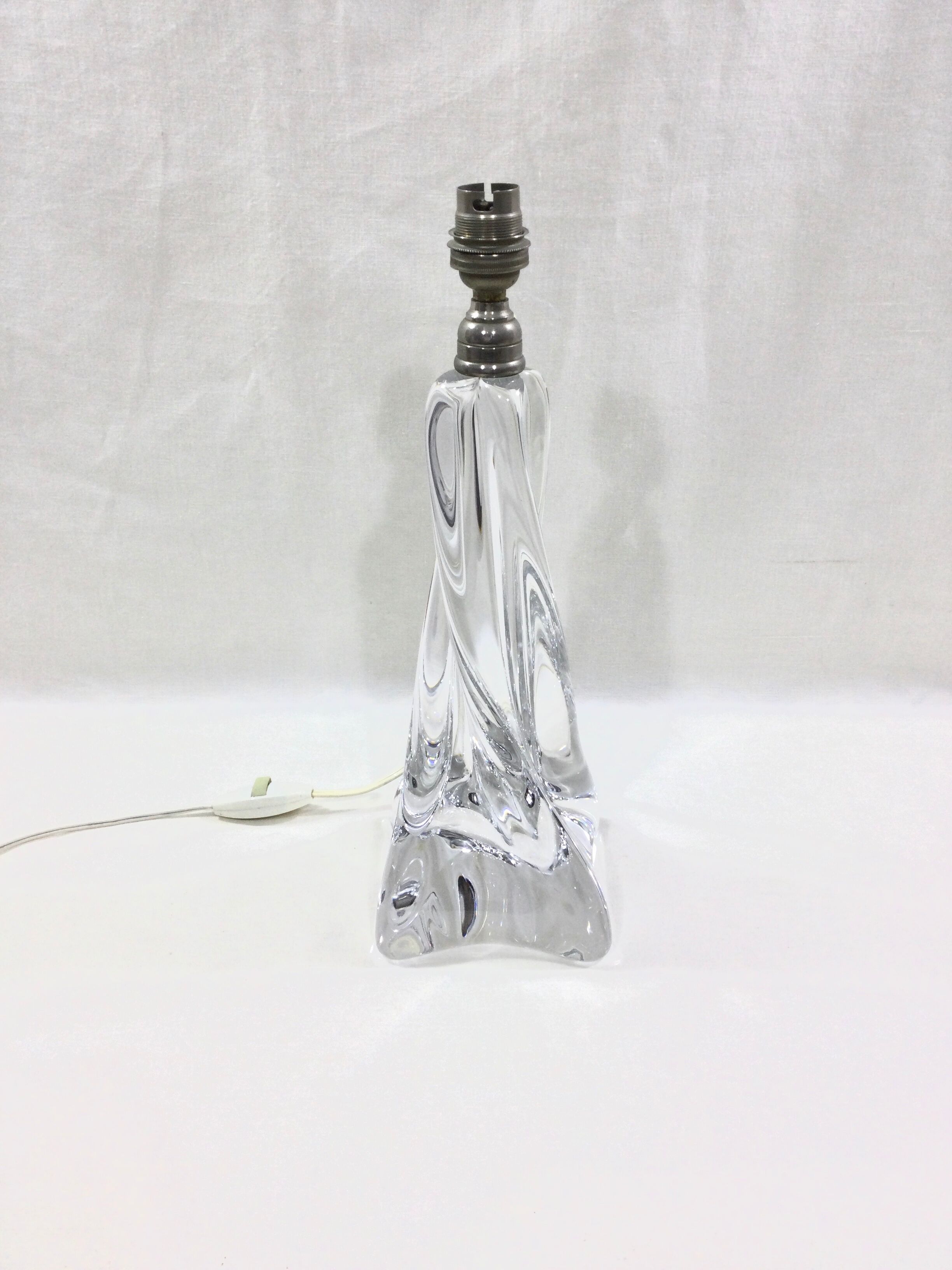 Pied de lampe en cristal Baccarat