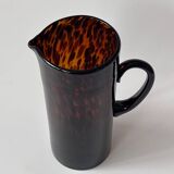 Pichet vase en verre soufflé Écailles de tortue Style Dior