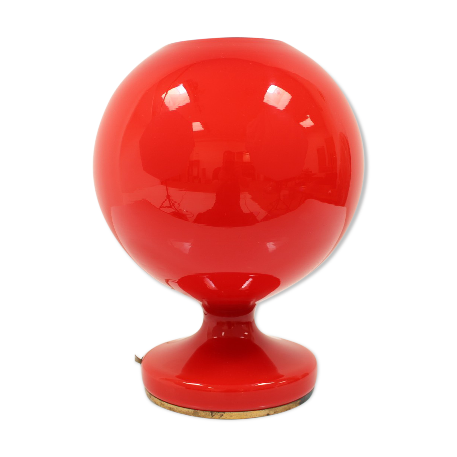 Mid-century all-glass table lamp Osvětlovací sklo Valašské meziříčí, 1970's