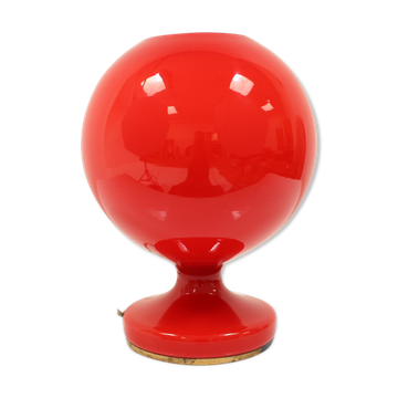 Mid-century all-glass table lamp Osvětlovací sklo Valašské meziříčí, 1970's