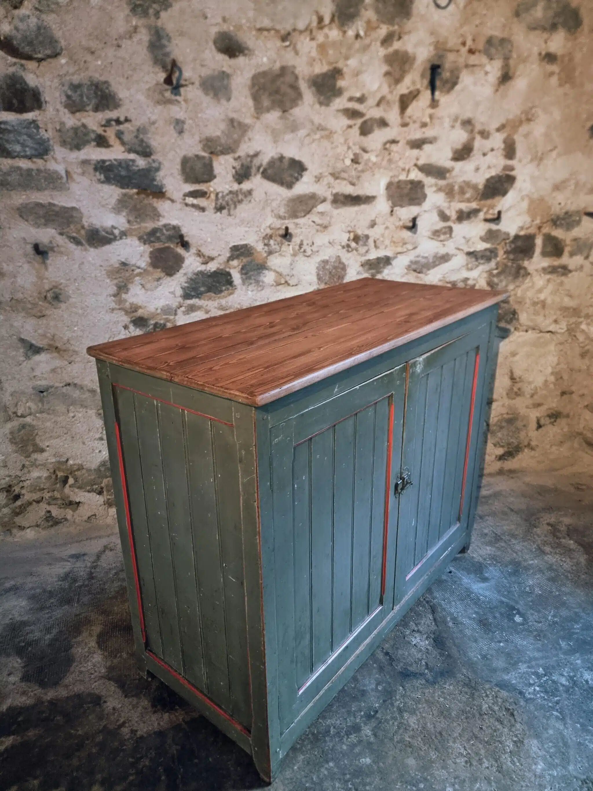 Vintage French pine sideboard – 1930s/1950s
