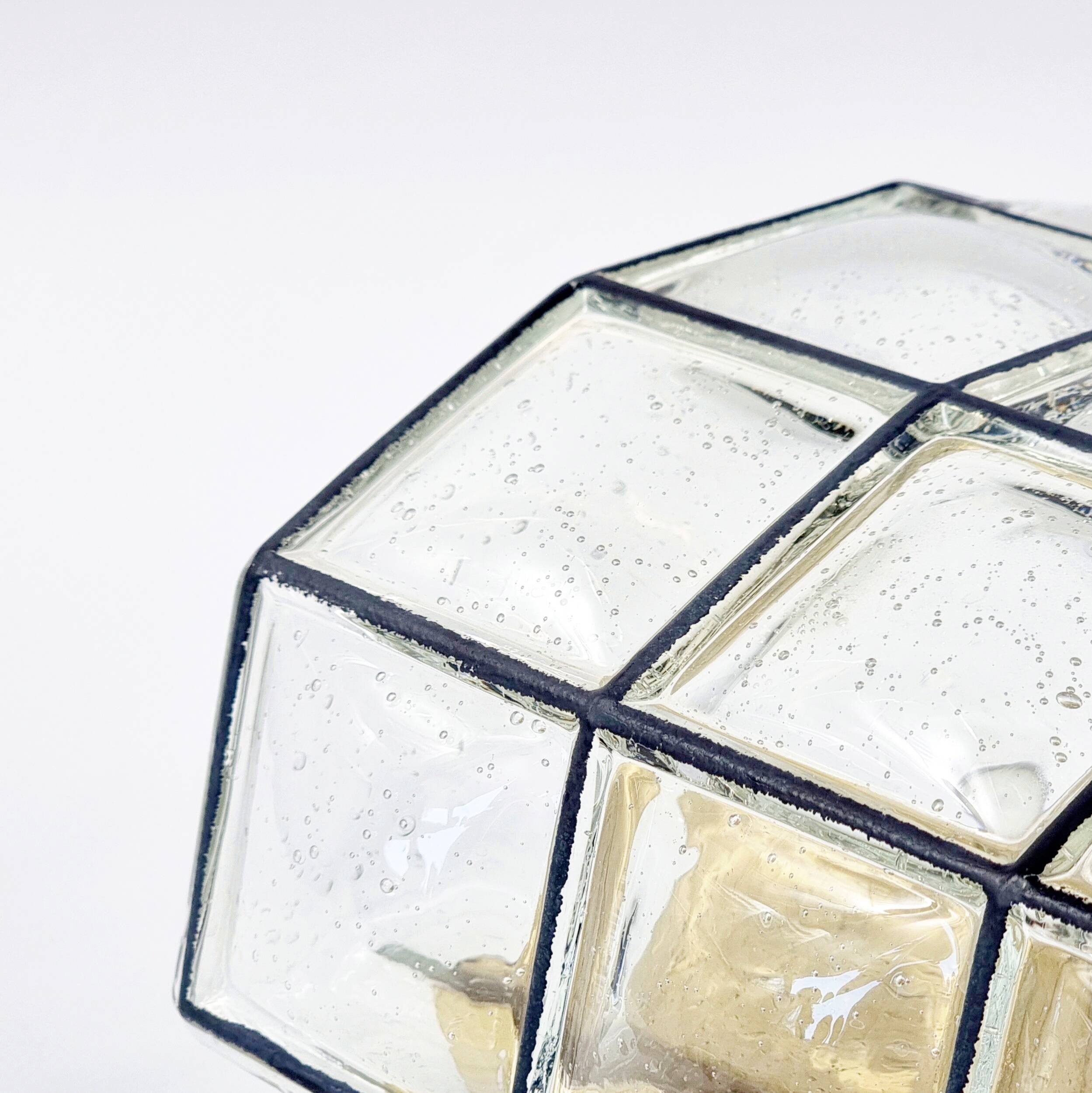 Pair of Mid-Century Glass Wall Lights/Sconces from Limburg, Germany, 1960s