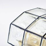 Pair of Mid-Century Glass Wall Lights/Sconces from Limburg, Germany, 1960s