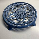 Old blue cast iron trivety