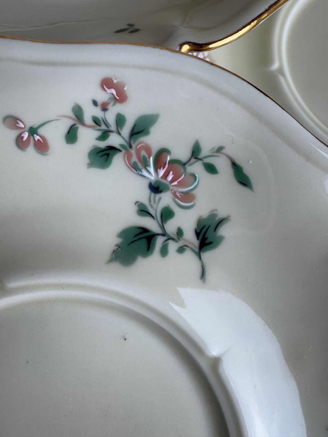 Set of 6 Limoges porcelain plates