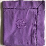 Antique linen and cotton pillowcase iris