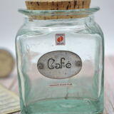 Vintage coffee jar with pure tin