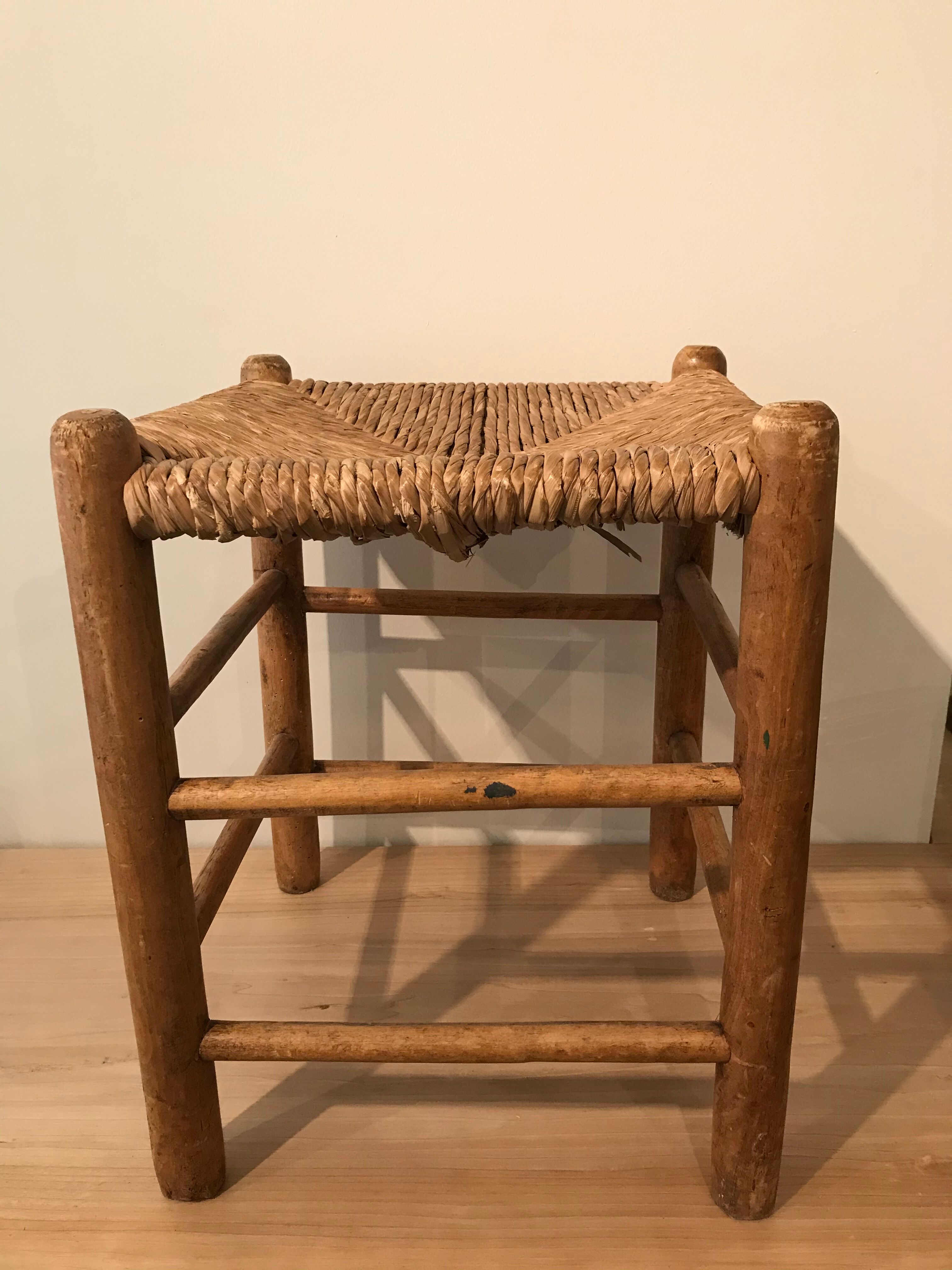 Light wooden stool