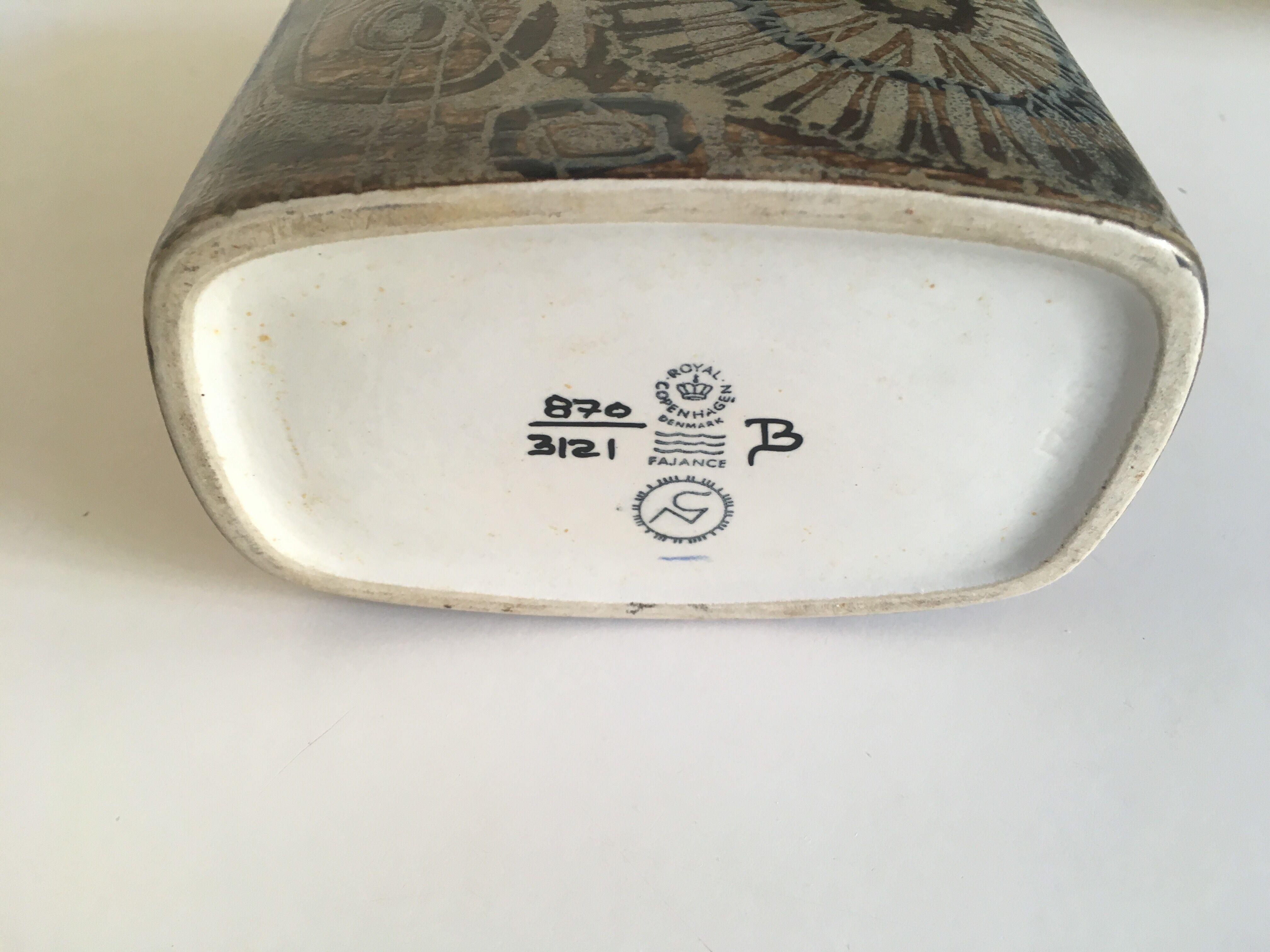 Royal Copenhagen vase Denmark Niels Thorsson Sunflower 1974
