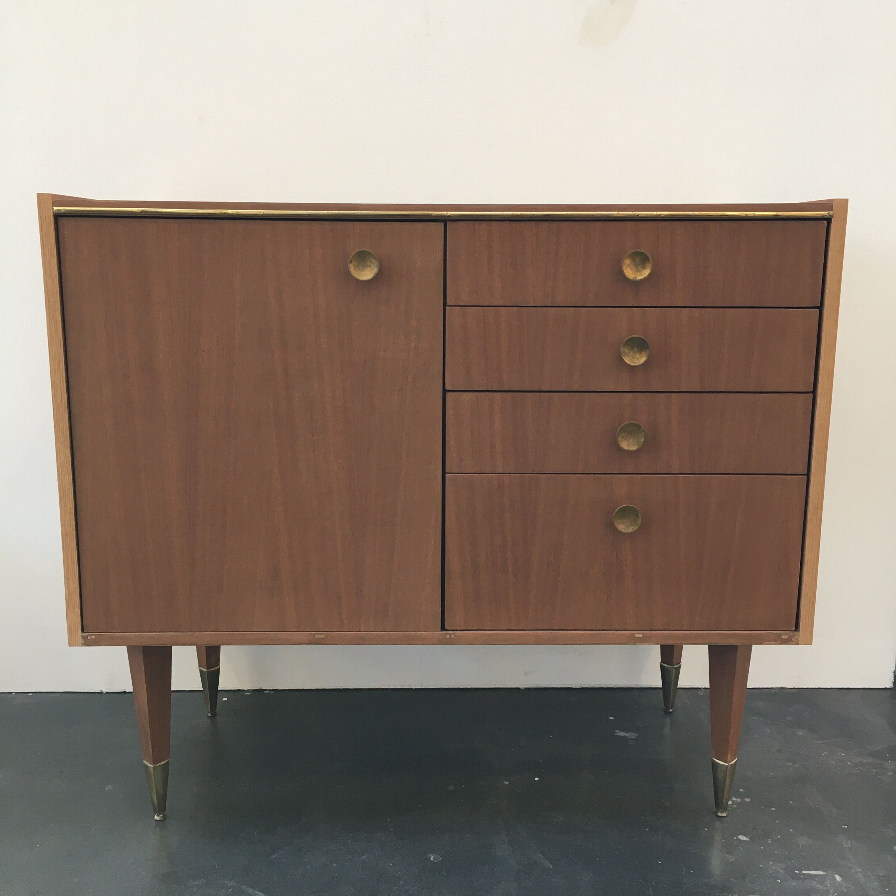 Scandinavian style teak chest of drawers