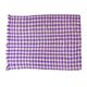 Vintage Haik purple check blanket from Morocco - 166 x 203 cm