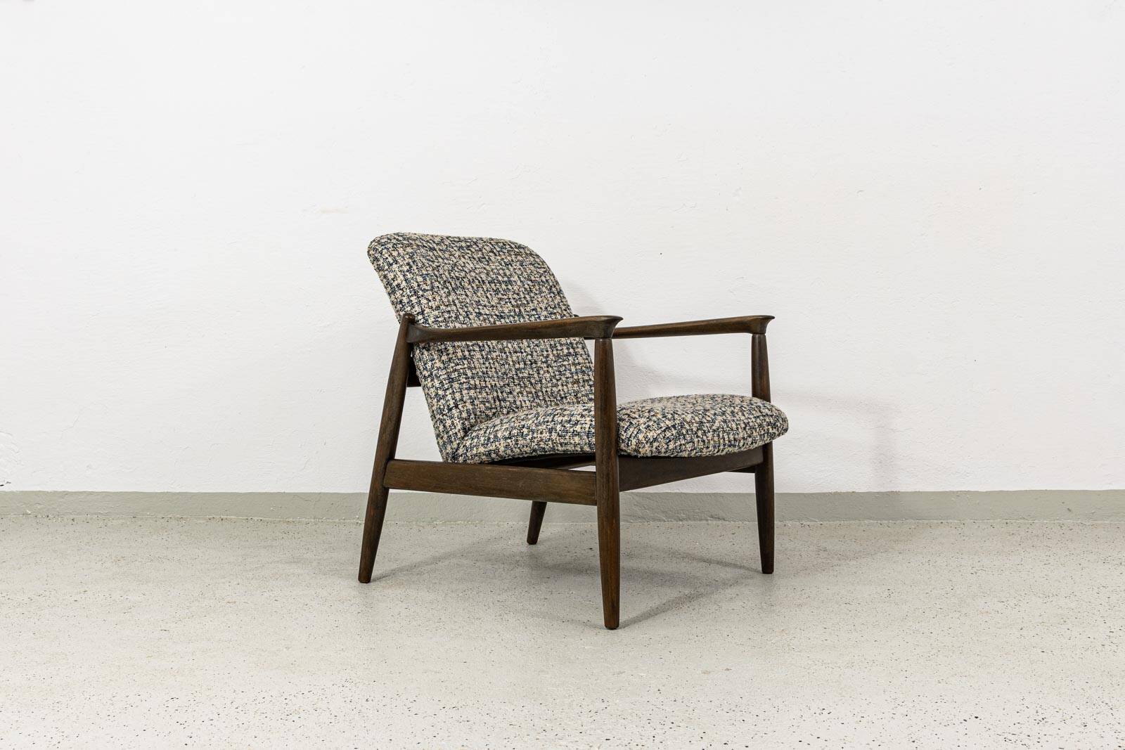 Vintage armchair GFM-64 by Edmund Homa, GFM, Poland, 1960s