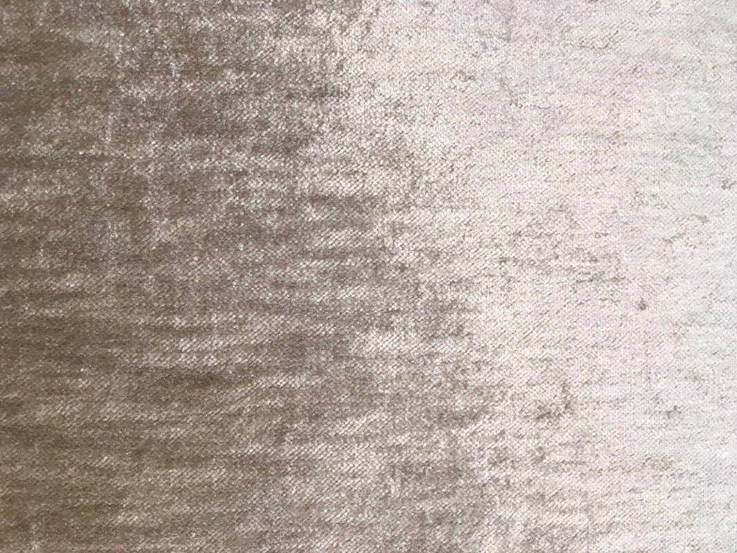 Beige velvet armchair Danish The Moderns