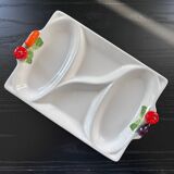 Plat à apéritif en barbotine légumes