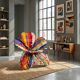 Fiore Bulat armchair, Tessuto series, design by Anacleto Spazzapan