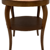 Art deco side table, copper top 1930s