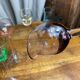 Blown glass liqueur glasses