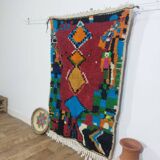 Handmade wool Berber rug 155 X 100 CM