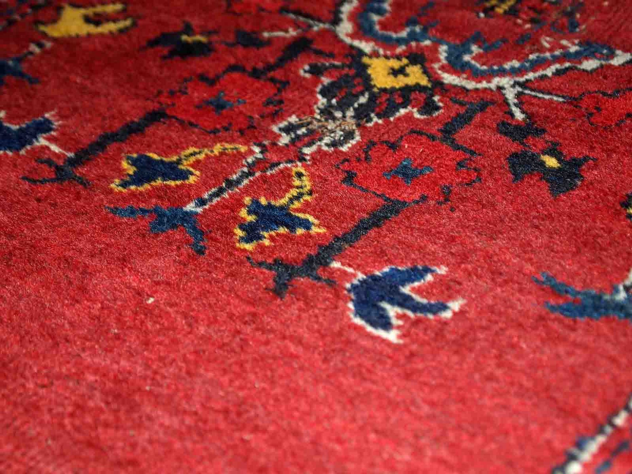 Old turkish carpet anatolian handmade 79cm x 112cm 1940s, 1c563