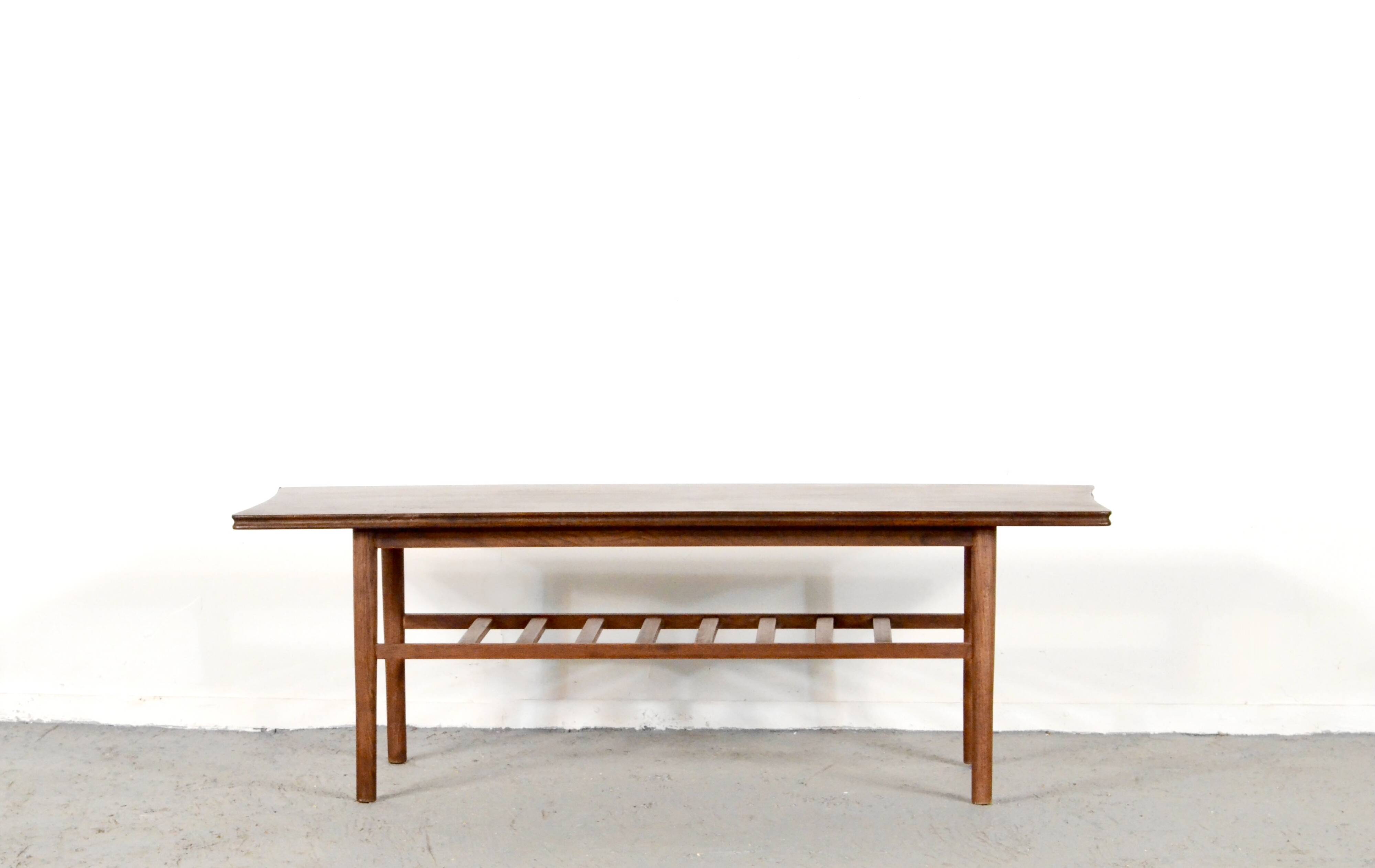 Table basse à deux niveaux Afromosia de Richard Hornby pour Heal, style vintage du milieu du siècle