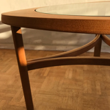 Teak coffee coffee table and 1960s Nathan Glass Edition