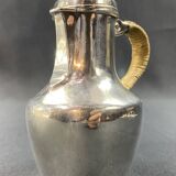 Coquemar laitière XIXe en argent massif