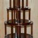 Regency-style rotating library in hardwood, 148 cm