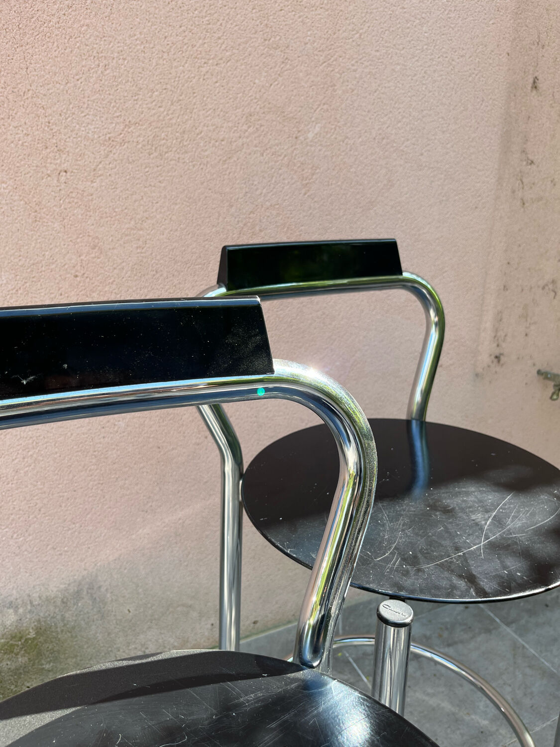 Pair bar stool calligaris