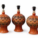 3 vintage Lladró porcelain table lamp bases