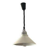 White metal suspension rises and falls