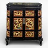 Lacquered Chinese bar cabinet