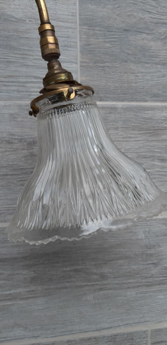 Art deco swan neck lamp