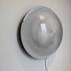 Large glass and metal wall lamp from the 50s - vintage Prisma design