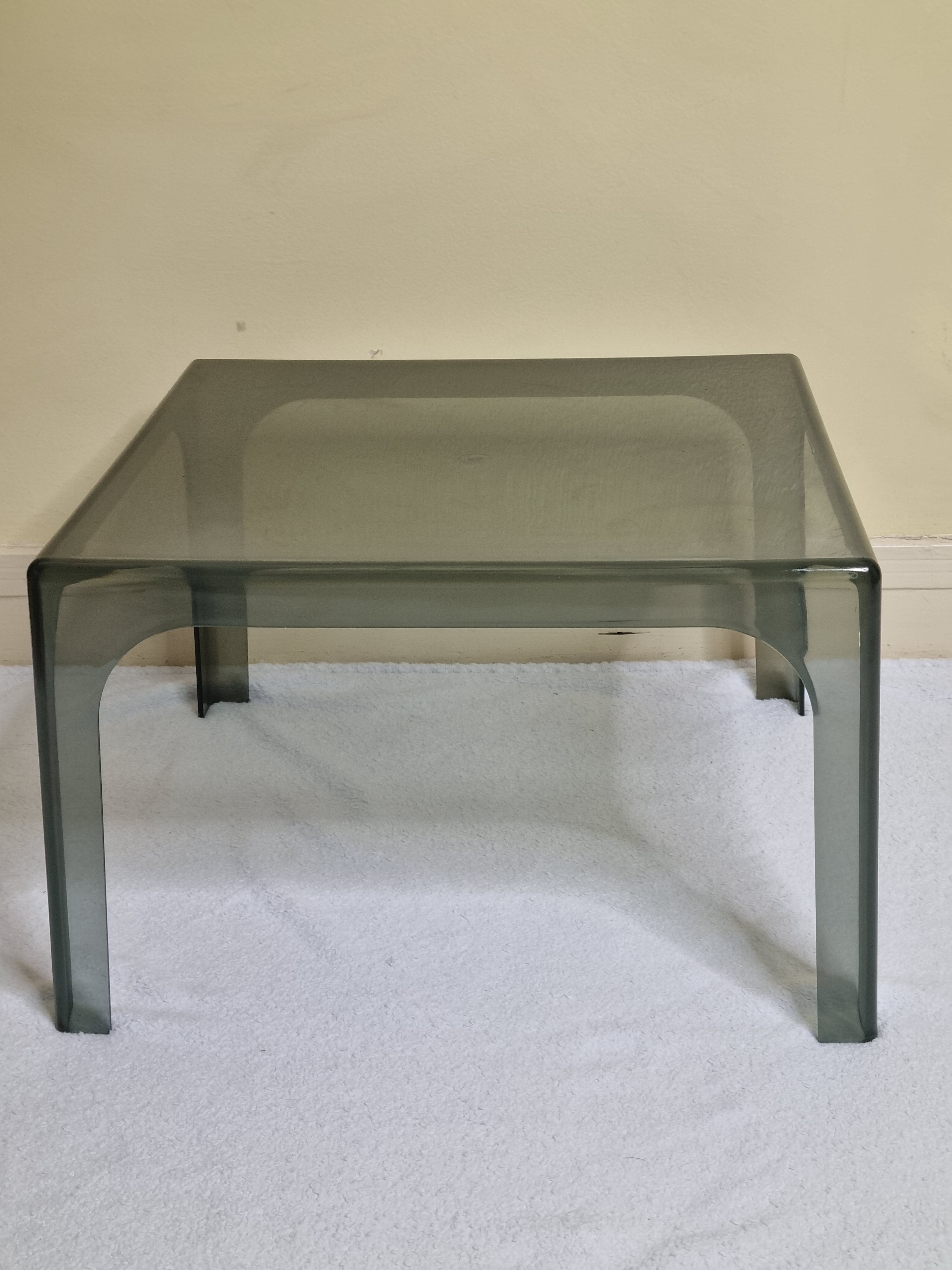 Vintage plexiglass coffee table