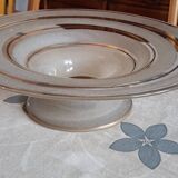 Piedouche cup in frosted wormwood and gold edging.