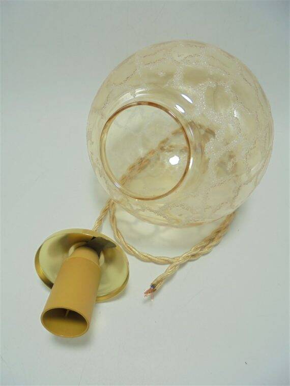 Gold glass pendant light