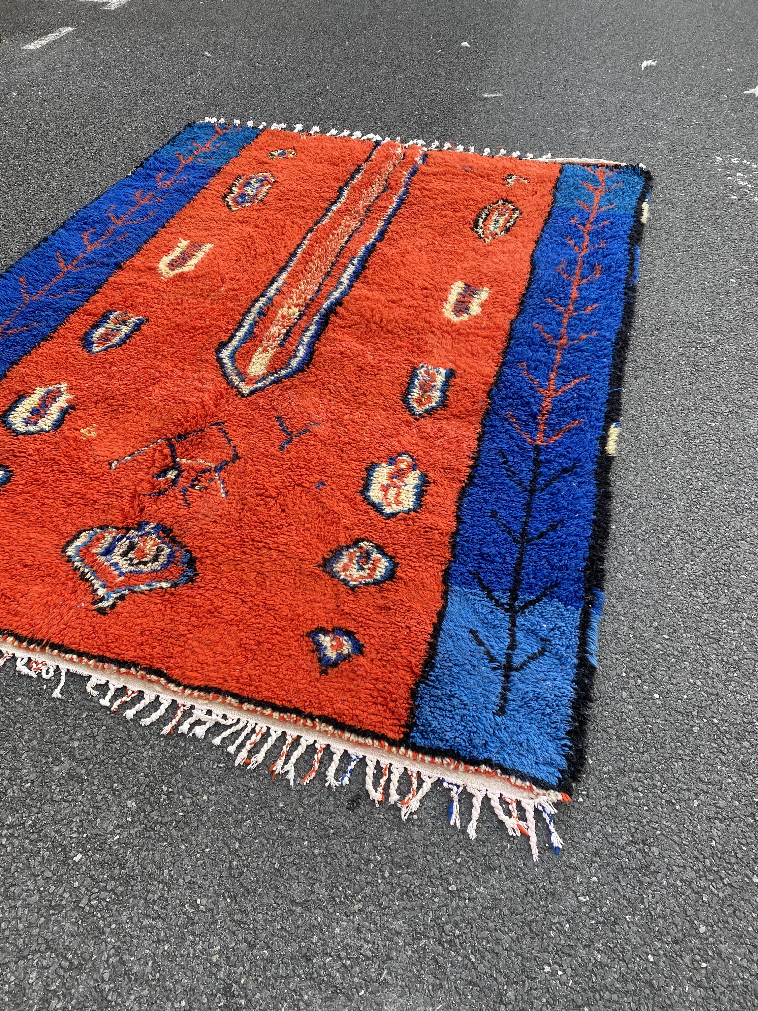 Tapis berbere rouge 200x300 cm