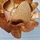 Gold metal floral wall light, 1960-70.