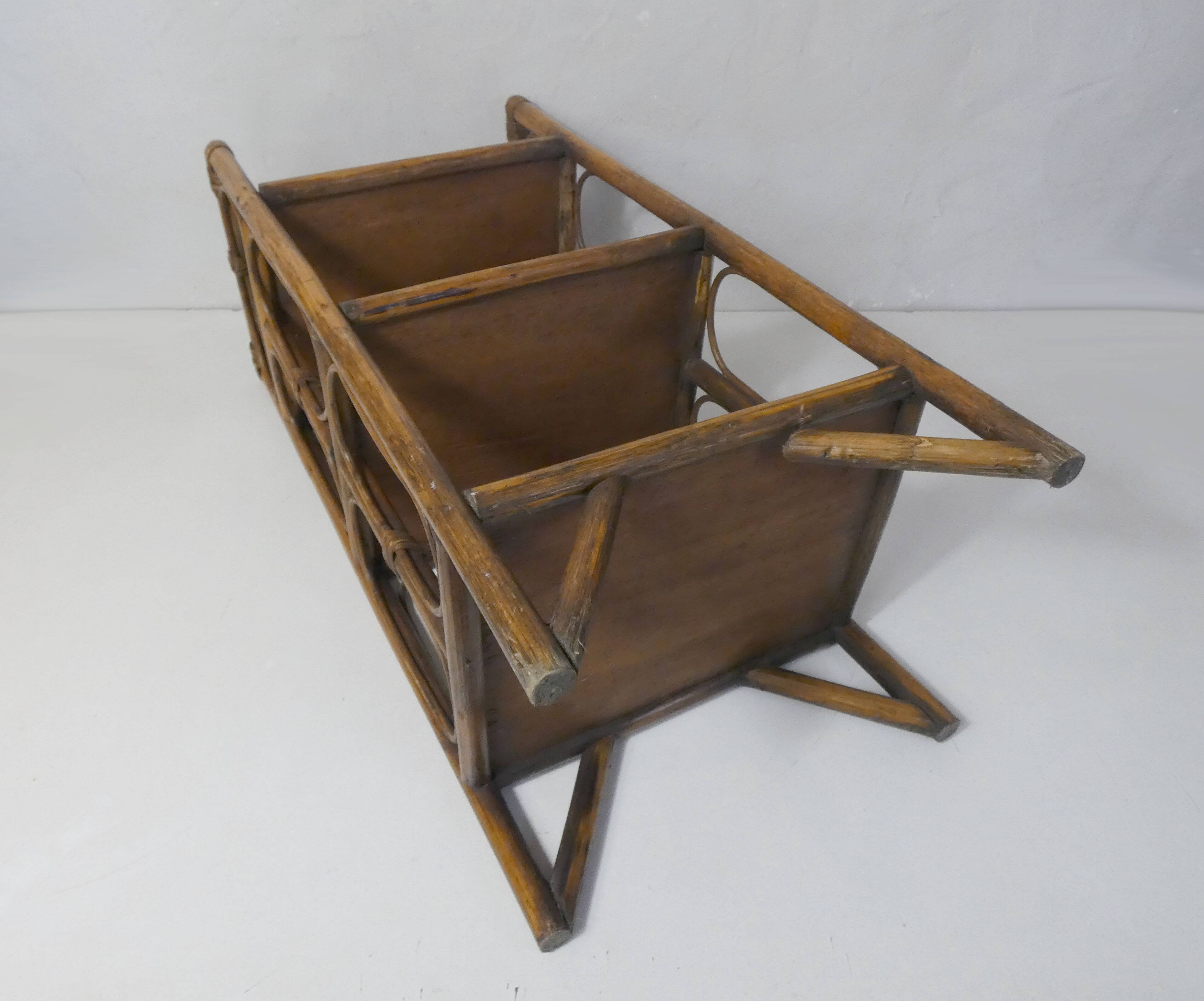 rattan bedside table