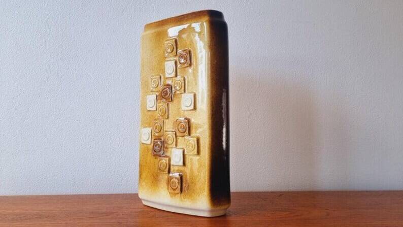 Rare Midcentury Ceramic Vase Mosaic, Ditmar Urbach, 1970s