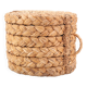Cylindrical stool in woven fiber, 1970s