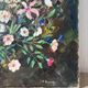 Wildflower bouquet with foxgloves, knife oil painting signed H Barro.
