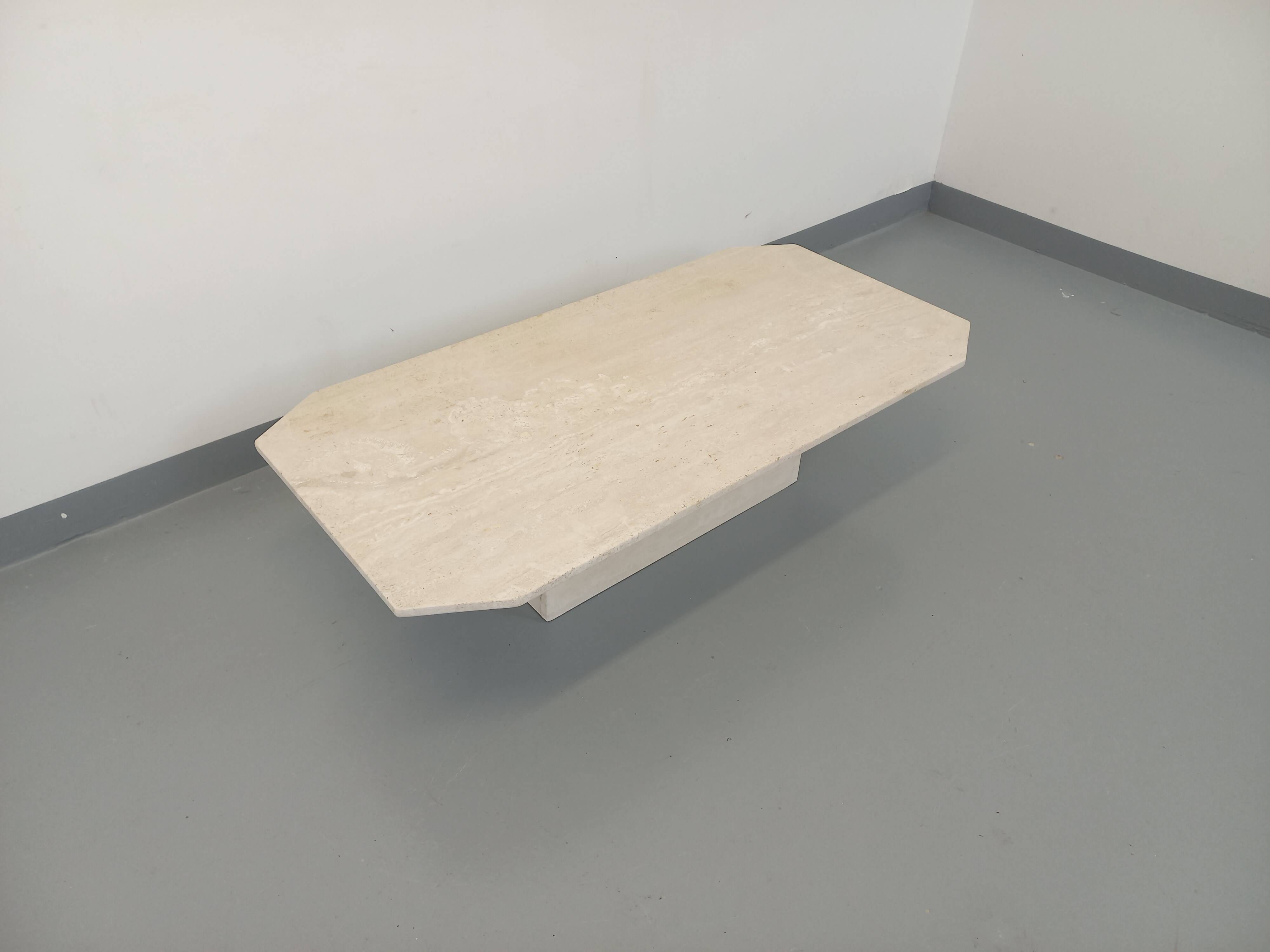 Vintage travertine coffee table from the 70s 80s