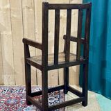 Banc de foyer breton XIXème en chêne, sapin et châtaignier