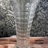 Vintage clear glass vase
